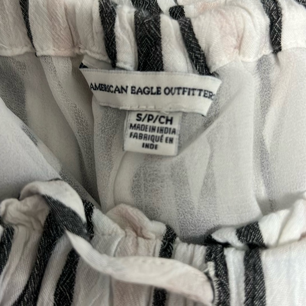 Linen striped American Eagle pants